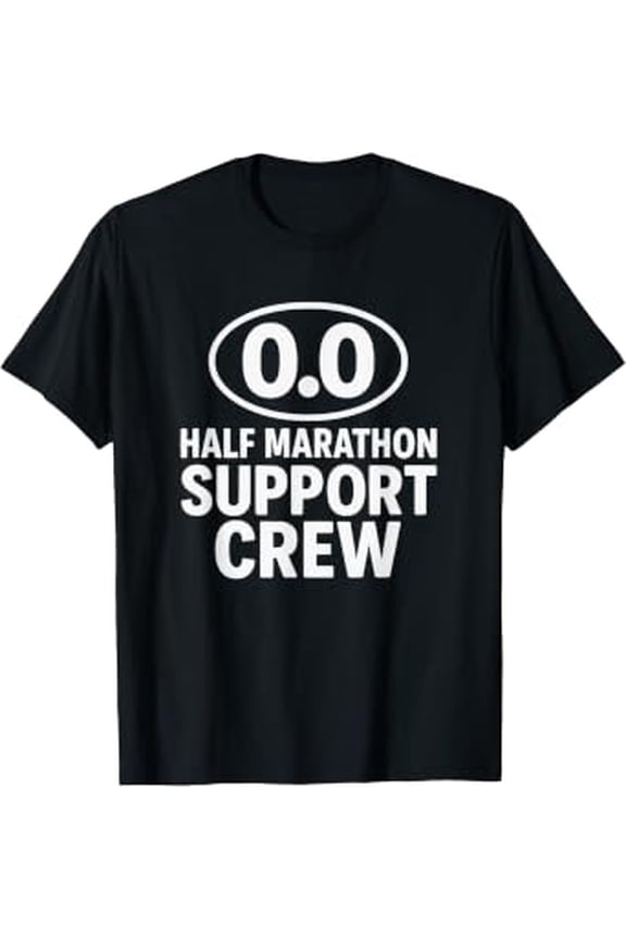 Half Marathon Support Crew Race Day Design T-Shirt