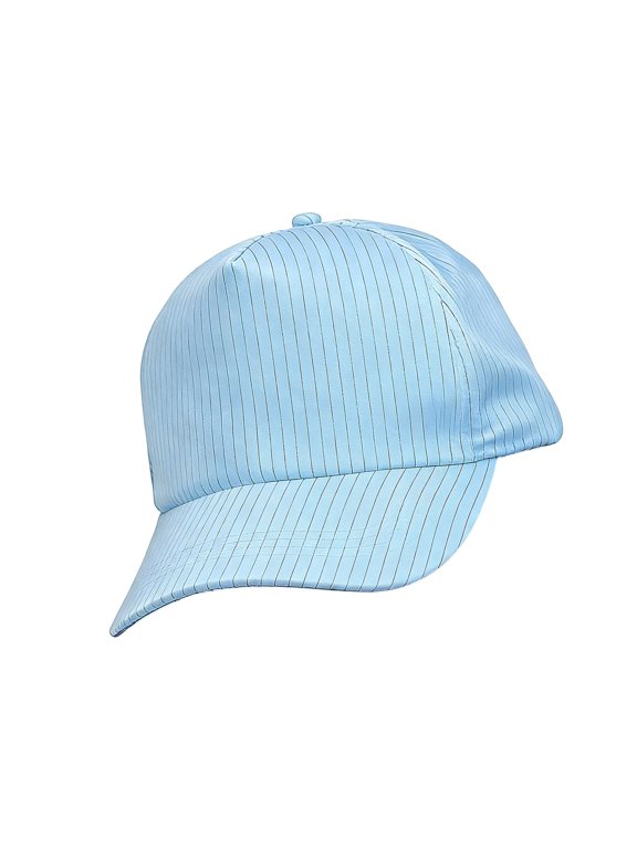 Half Mesh Anti-Static Hat Work Baseball Cap with Conductive Fiber Structure for Workshop Clean Area and Lab Tasks
