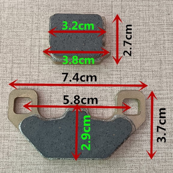 Half-Metal Sintered Brake Pads for Electric Bike and Electric Scooter, for Citycoco and for Chinese for Halei Scooter, Wear-Resistant Design for Smooth and Stable Braking Performance