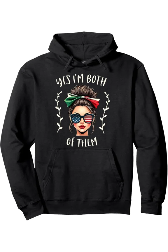 Half Mexican Pride Yes I’m Both Cultural Heritage Roots Inspired Hoodie Shirt, up to size 5XL