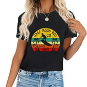 Half Moon Bay Beach California Surfing Surfer Ocean Vintage T-Shirt
