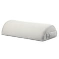 thumbnail image 1 of Half Moon Bolster Pillow for Legs, Knees, Lower Back and Head, Lumbar Support Pillow for Bed, Sleeping | Semi Roll for Ankle and Foot Comfort - Machine Washable Cover, 1 of 1