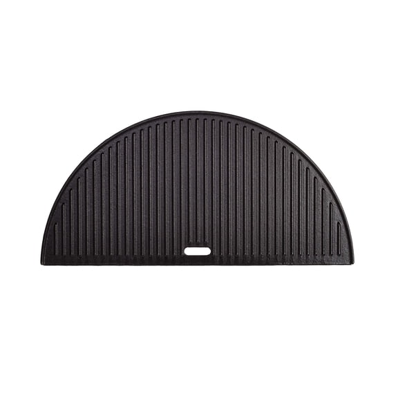 Half Moon Cast Iron Reversible Grill Griddle for 24 in. Big Joe, Model BJ-HCIGRIDDLE