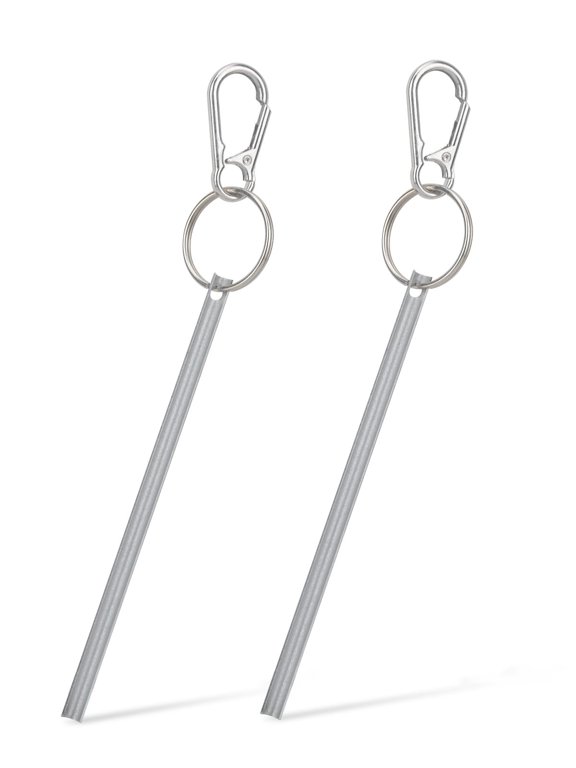 Half Moon Elevator Door Key for Westinghouse Schindler Doors, 2PCS Metal Keyring