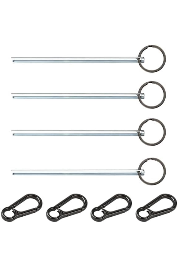 Half Moon Elevator Door Keys, Firefighter Elevator Key Set for Westinghouse/Schindler Elevator Doors, Dark Gray Metal Key Ring Included, 4-Pack$$Tools & Hardware Other