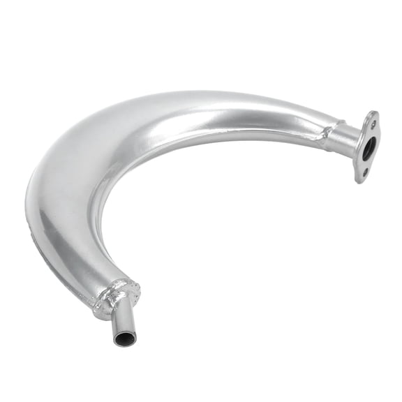 Half Moon Exhaust Muffler Pipe Steel Alloy for 49cc 60cc 66cc 80cc 2 Stroke Motorized Bicycle Engines