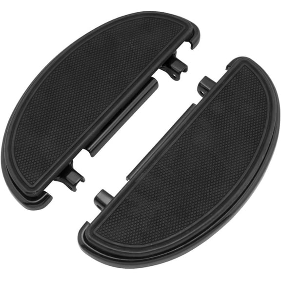 Bikers Choice Half-Moon Floorboards Black for Harley-Davidson FLH FLT FLST (480623)