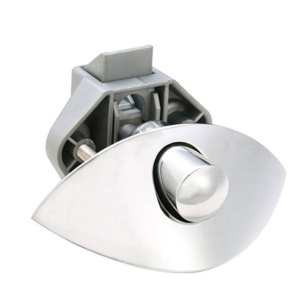 Half Moon Handle Caravan RV Cupboard Drawer Zinc Alloy Push Lock Latch ...