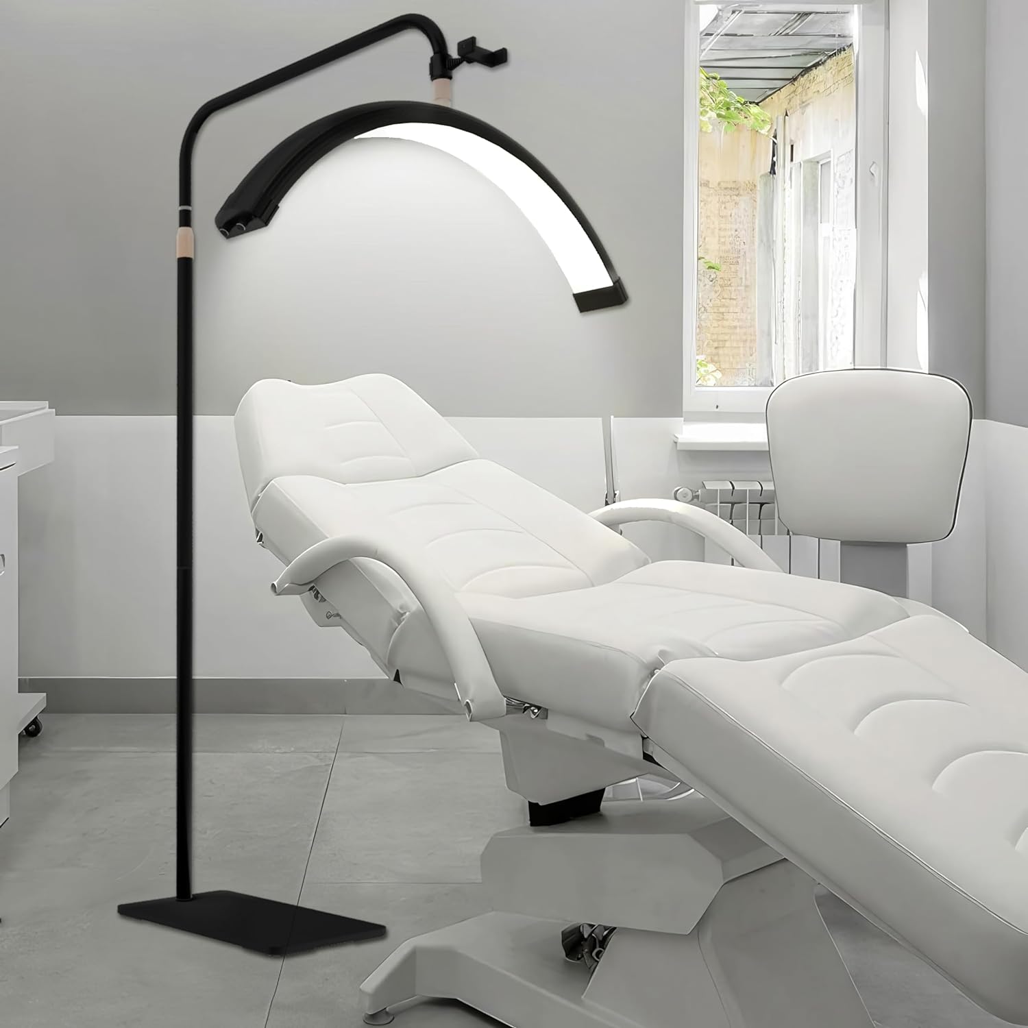 Half Moon Light Eyelash LED Floor Light, Estheticians Light, 1 Light, 1