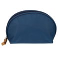 thumbnail image 1 of Half Moon Makeup Bag Small Half Moon Cosmetic Beauty Bag for Purse Cosmetic Organizer Navy Blue Beige, 1 of 8