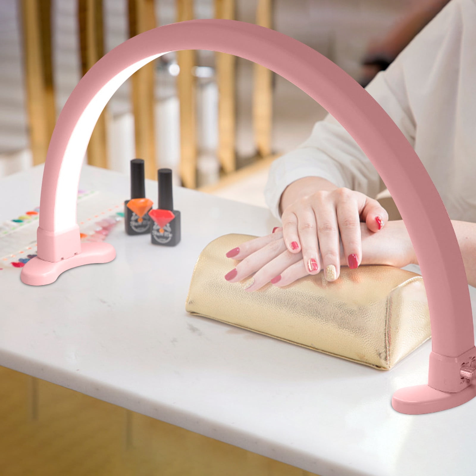 HalfMoon Nail Desk Lamp for Professionals, Lumen Manicure Led Light