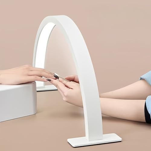Half Moon Nail Table Lamp for Perfect Salon Lighting and Craft Illumination Stylish Half Round Light for Nail Art and DIY Projects Ideal Lighting Solution for Beauty and Craft Enthusiasts