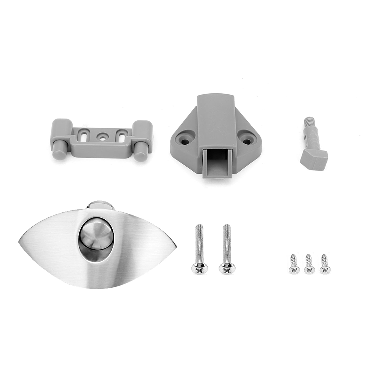 Half Moon Push Button Latch Furniture Handle for Caravan Cupboard Door Lock