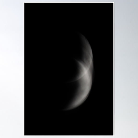 Half Moon Rising... Poster Wall Art, Modern Wall Decor, 12x18 UNFRAMED