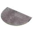 thumbnail image 1 of Half Moon Round Semi Circle Rubber Back Mat Soft Chenille Anti-Slip Bathroom Bedroom Rug, 1 of 1