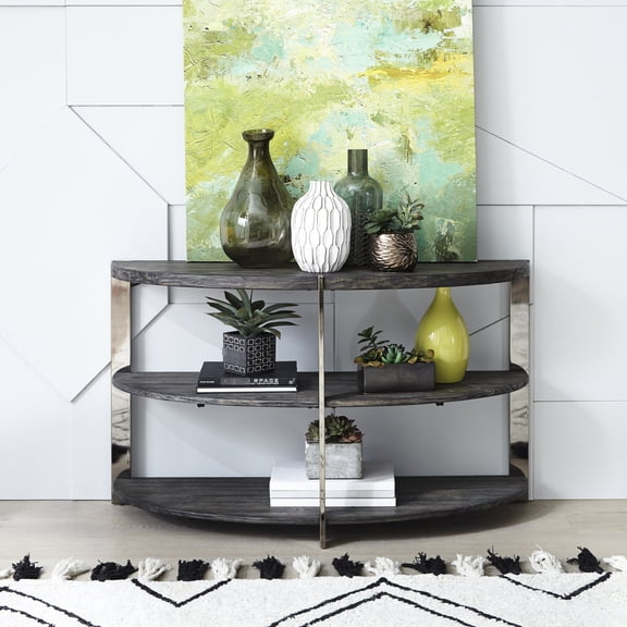 Half - Moon Shape | Side Table in Various Rooms | Modern Look to Complement Decor