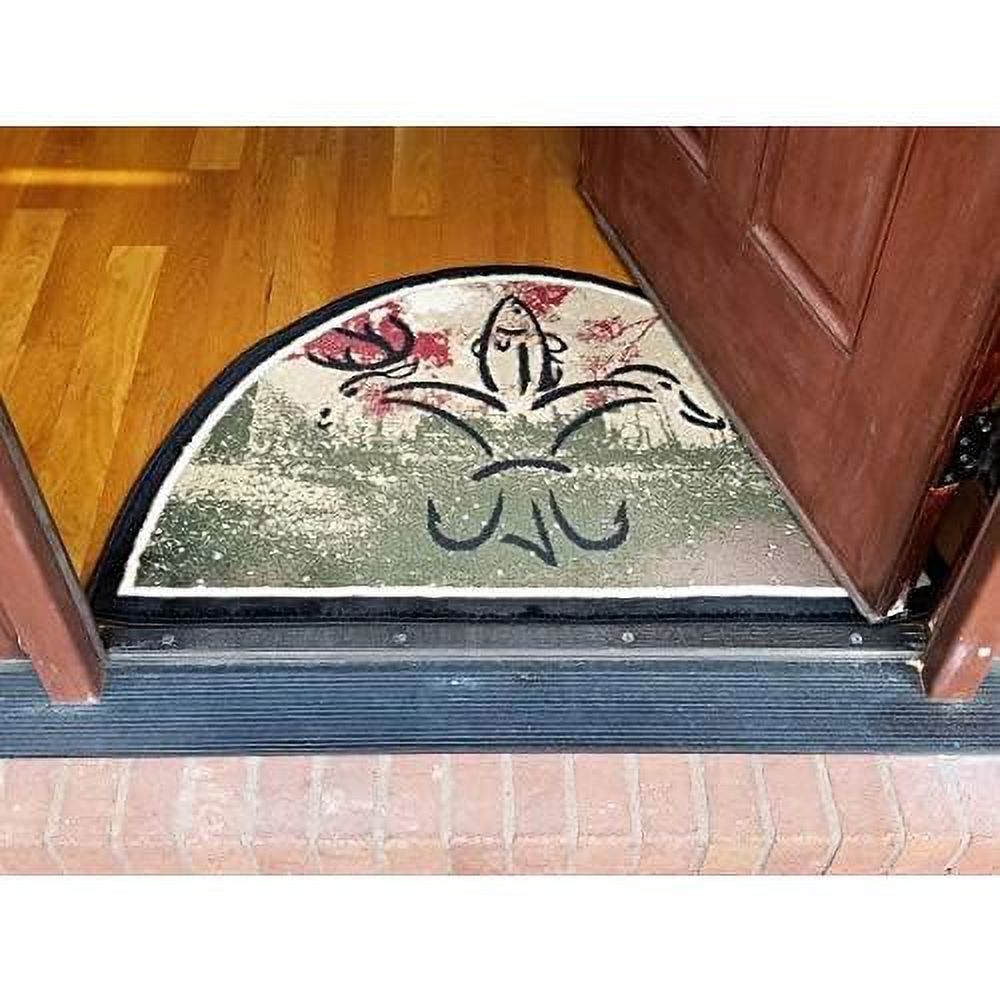 Half Moon Entryway Rug Log Cabin Decor, Kitchen Carpet, Accent Rug