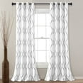 thumbnail image 1 of Half Moon Swirl Window Curtain Set, 1 of 11
