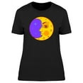 thumbnail image 1 of Half Moon With Face T-Shirt Women -Image by Shutterstock, Female Large, 1 of 2
