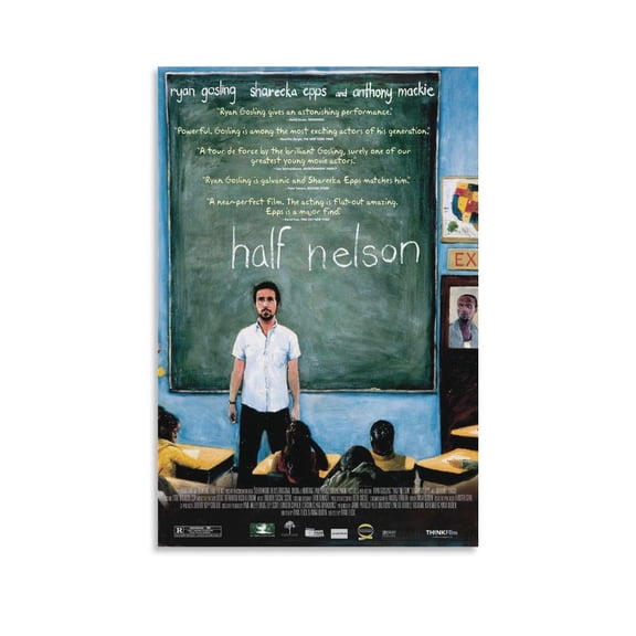 Half Nelson Movie Poster Canvas Wall Art Poster Decorative Bedroom Modern Home Print Picture Artworks Posters 16x24inch(40x60cm)