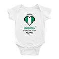 thumbnail image 1 of Half Nigerian Is Better Than None Cute Baby Romper Bodysuit For Boy Girl (White, 0-3 Months), 1 of 5