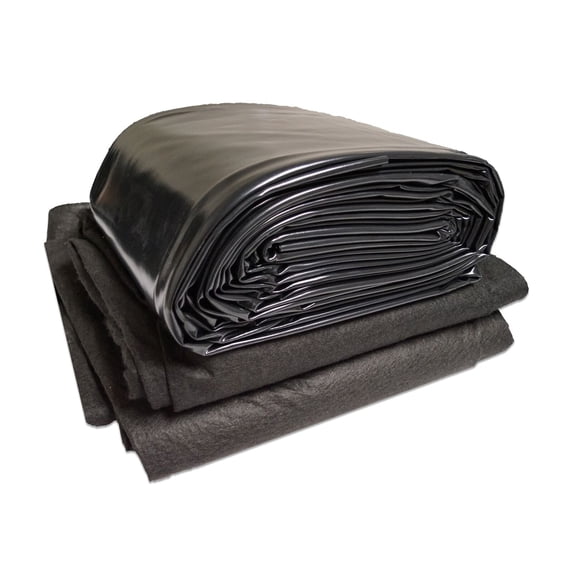 Half Off Ponds PVC Pond Liner and Underlayment Combo, 7 ft. x 7 ft., 20-Mil