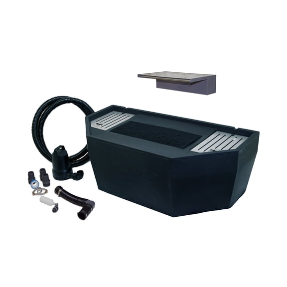 Half Off Ponds Sheer Elegance 12 in Color Changing Spillway Kit, 42 Gallon Basin, 1200 GPH Pump