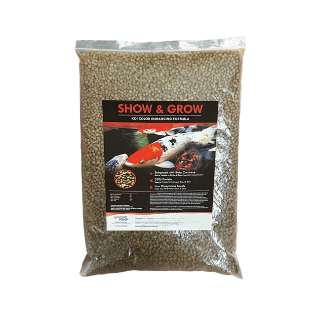 Half Off Ponds Show & Grow Koi and Goldfish 5mm Food Pellets, 5 lb Bag ...