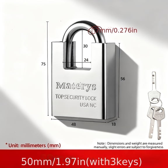Half-Pack Anti-Cut Lock Universal Key Lock Set Open Padlock Anti-Smash Anti-Pry Anti-Theft Lock Head Household Lock Door Lock