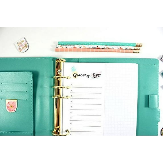 Half Page Grocery List Inserts for A5 Planners