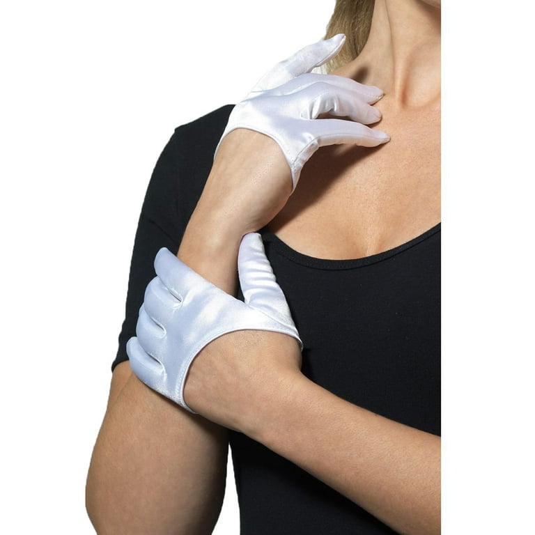 Half Palm Gloves Adult White Half Palm Gloves Adult White