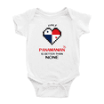 thumbnail image 1 of Half Panamanian Is Better Than None Cute Baby Bodysuit Romper (White, 3-6 Months), 1 of 5