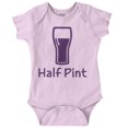 thumbnail image 1 of Half Pint Milk Bottle Humor Dad Joke Romper Boys or Girls Infant Baby Brisco Brands 12M, 1 of 7