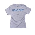 thumbnail image 1 of Half Pint - Small Box of Milk - Baby Blue Graphic Girl's Cotton Youth Grey T-Shirt, 1 of 2
