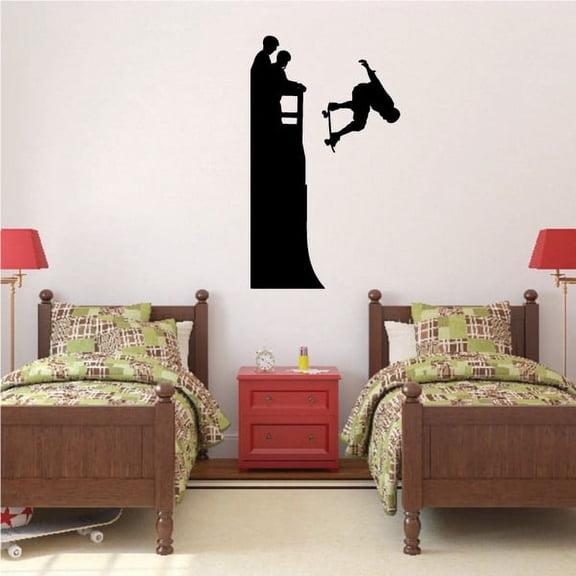 Half Pipe Skateboarder Decal - 36 Inches