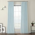 thumbnail image 1 of Half Price Drapes Aquarius Blue Heritage Plush Velvet Room Darkening Curtains (1 Panel), 50W X 120L, 1 of 6
