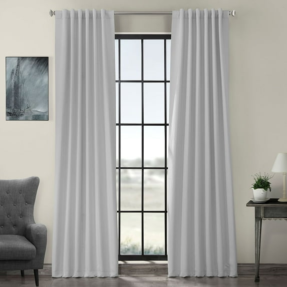 Half Price Drapes Arctic Grey Room Darkening Curtains for Bedroom (1 Panel), 50W X 120L