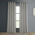 thumbnail image 1 of Half Price Drapes City Grey Grommet Heritage Plush Velvet Room Darkening Curtains (1 Panel), 50W X 108L, 1 of 10