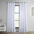 thumbnail image 1 of Half Price Drapes Dove White Grommet Faux Linen Room Darkening Curtains (1 Panel),50W X 84L, 1 of 6