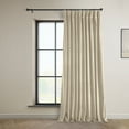 thumbnail image 1 of Half Price Drapes Extra Wide Signature Angora Beige Velvet Hotel Blackout Curtains(1 Panel), 100W X 108L, 1 of 8