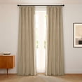 thumbnail image 1 of Half Price Drapes Museum Taupe Heritage Plush Velvet Room Darkening Curtains (1 Panel), 50W X 120L, 1 of 10