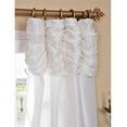 thumbnail image 1 of Half Price Drapes PTCH-120-96-RU Ruched Faux Silk Taffeta Curtain, Eggshell, 1 of 5