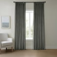 thumbnail image 1 of Half Price Drapes Pepper Gray Heritage Plush Velvet Room Darkening Curtains (1 Panel), 50W X 108L, 1 of 10