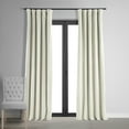 thumbnail image 1 of Half Price Drapes Porcelain White Signature Velvet Blackout Curtains for Bedroom(1 Panel), 50WX 63L, 1 of 12