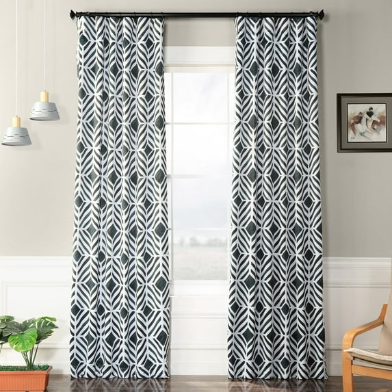 Half Price Drapes Printed Palisade Room Darkening Curtains for Bedroom(1 Panel), 50W X 120L