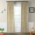 thumbnail image 1 of Half Price Drapes Printed Tea Time Yellow Room Darkening Curtains for Bedroom(1 Panel), 50W X 96L, 1 of 6