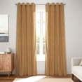thumbnail image 1 of Half Price Drapes Signature Amber Gold Grommet Velvet Blackout Curtains (1 Panel), 50WX 108L, 1 of 8