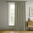 thumbnail image 1 of Half Price Drapes Signature Cool Beige Extra Wide Velvet Blackout Curtains(1 Panel),100W X 96L, 1 of 11