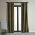 thumbnail image 1 of Half Price Drapes Signature Denver Taupe Velvet Blackout Curtains For Bedroom(1 Panel), 50WX 84L, 1 of 12