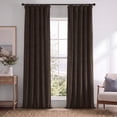 thumbnail image 1 of Signature Java Velvet Blackout Curtains For Bedrooms (1 Panel), 50WX 120L, 1 of 9